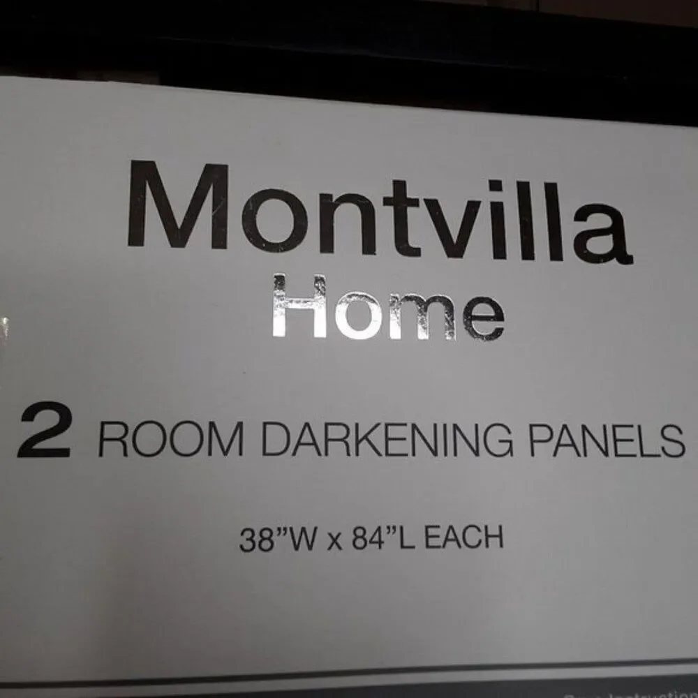 2 Room Darkening Panel Energy Saving Curtains Montvilla Home